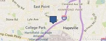 Atlanta-Vip Limo location map
