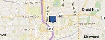Post Renaissance Apartments location map