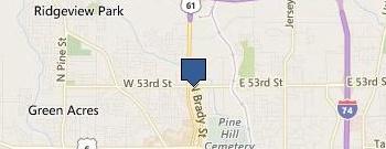 Hardee's location map