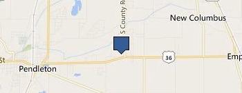 Fall Creek Christian Church location map