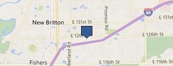 Hamilton Hills Baptist Church location map