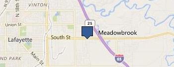 Hampton Inn location map