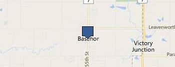 Basehor City Office location map