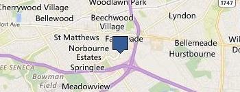 Land Rover Louisville location map