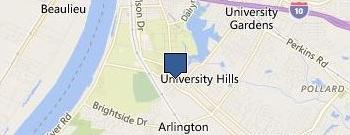 Bellhops Moving Help Baton Rouge location map