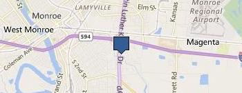 Hampton Inn location map