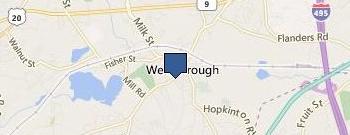 Bridge of Central Mass location map