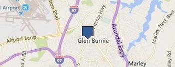 Birthright of Glen Burnie location map