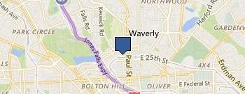 Baltimore Storage CO location map