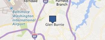 Locksmith Glen Burnie MD location map