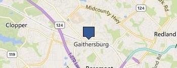 Gaithersburg Dental location map