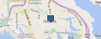 Baltimore County Police Department location map