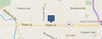Saginaw Seamless Gutters location map