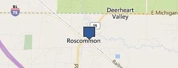 Roscommon Village Hall location map