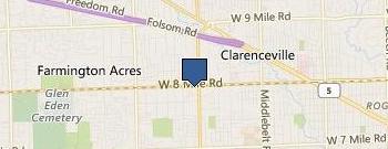 Eight Mile Moving & Storage location map
