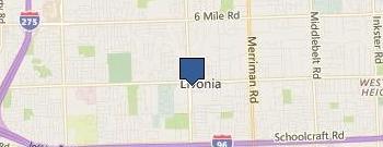 Livonia Civic Park Senior Center location map