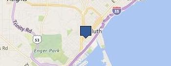 Duluth City Hall location map