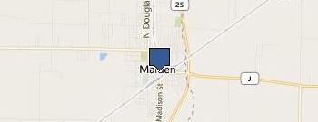 Malden License Bureau location map