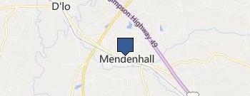 Mendenhall City Hall location map