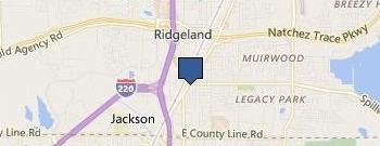 Ridgeland License Department location map