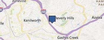 National Hearing Center Ashville location map