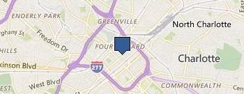 The Asbury location map
