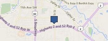 Ward County Crop Insurance location map