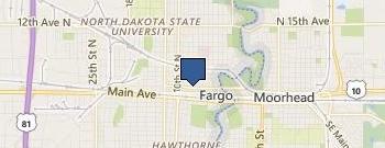 North Dakota State University location map