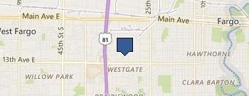 North Dakota United location map