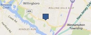United Way of Burlington Cnty location map