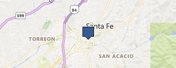 Aqui Santa Fe Luxury Rentals location map