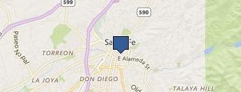 LA Fonda Hotel location map