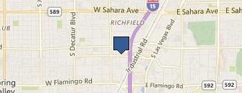 Vegas Mattress location map