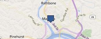 Marietta Memorial Podiatrists location map