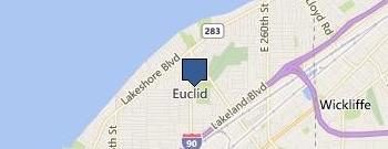 Euclid Police Department location map