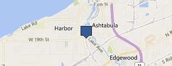 Ashtabula Health Center location map
