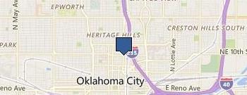 Oklahoma City Cmnty Foundation location map