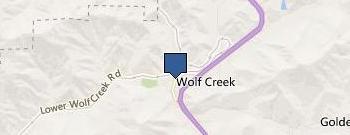 Toby Fund Of Wolf Creek Oregon location map