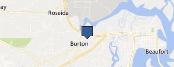 Beaufort Public Works Department location map