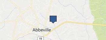 Abbeville Sanitation Department location map