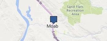 Moab Mountain Bike Instruction location map