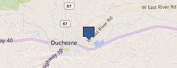 Duchesne County Road Department location map