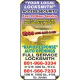 Access Security - Keys & Locksmiths in South Jordan