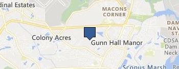A Atlantic Tree Service location map