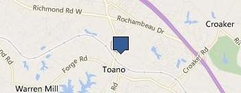Daniels' Welding and Tires location map