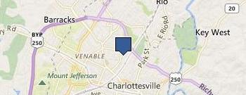 Charlottesville Free Clinic location map