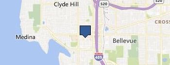 Physical Medicine of Bellevue location map