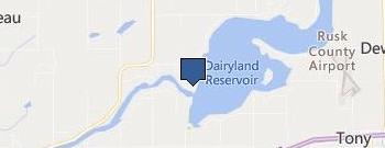 Dairyland Hydro Plant location map