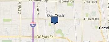 Oak 9round Creek location map