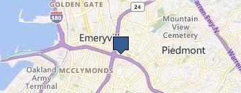 Oakland Airport Cab location map